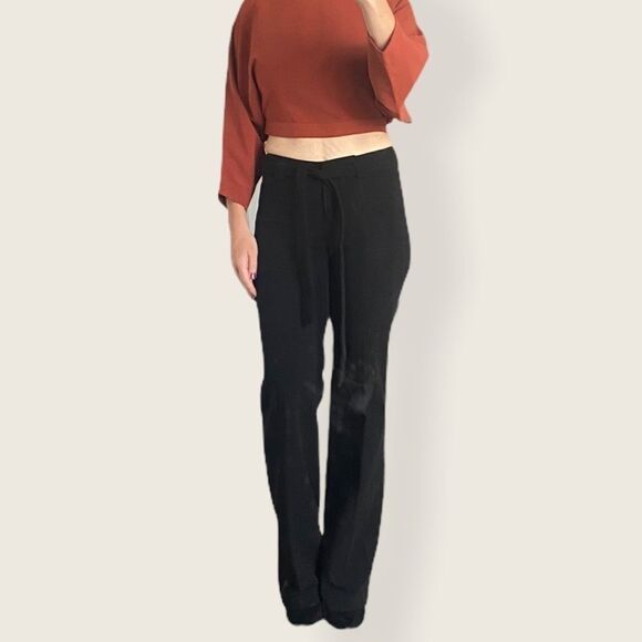 BA & SH “Batik Noir Lady Pants” Wide Leg Belted Trousers - Picture 2 of 10